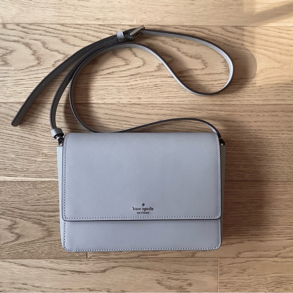 Kate Spade Light Gray Crossbody Bag